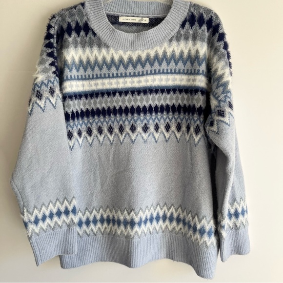 Altar'd State Sweaters - Altar'd State Light Blue Knit Sweater Crew neck Womens M Oversized Pullover Soft